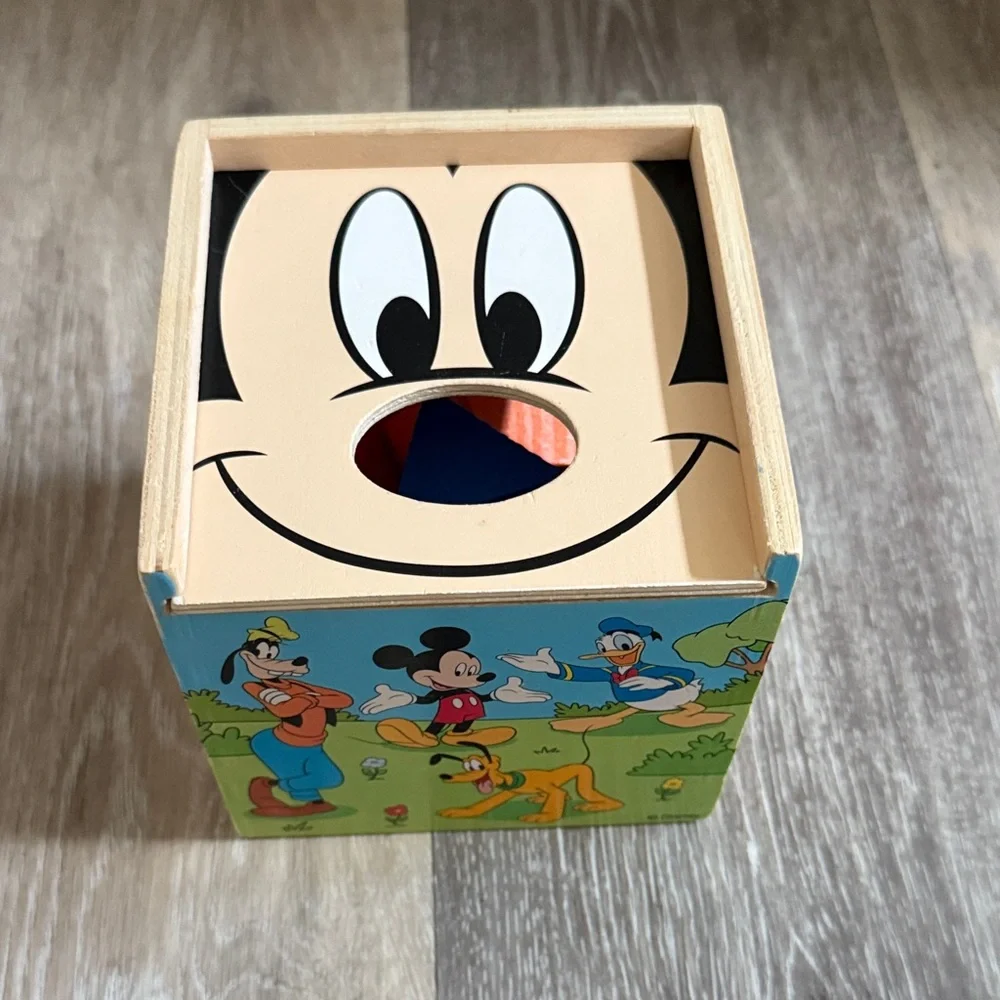 Disney Mickey Mouse Shape Sorter Wooden Toy